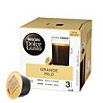 Nescafé Grande Mild paquet et capsule pour Dolce Gusto
