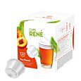 Café René Tea Peach paquet et capsule pour Dolce Gusto
