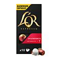 L'OR Splendente paquet et capsule pour Nespresso®
